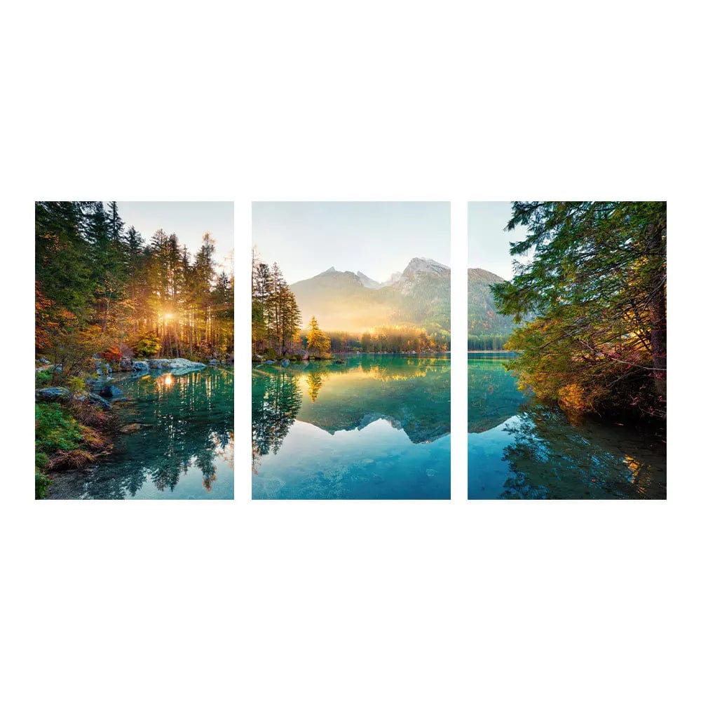 Pack - Tableau foret lac Pack x3 / 21x30cm
